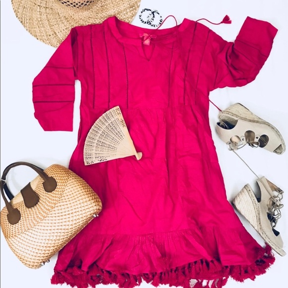 Catherine Malandrino Tassel Dress Size M - Picture 1 of 3